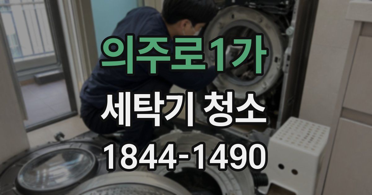 의주로1가 세탁기 청소