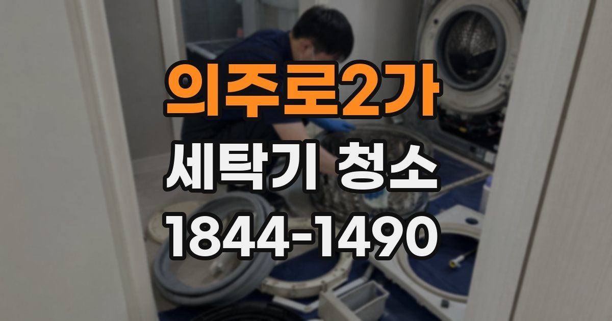 의주로2가 세탁기 청소
