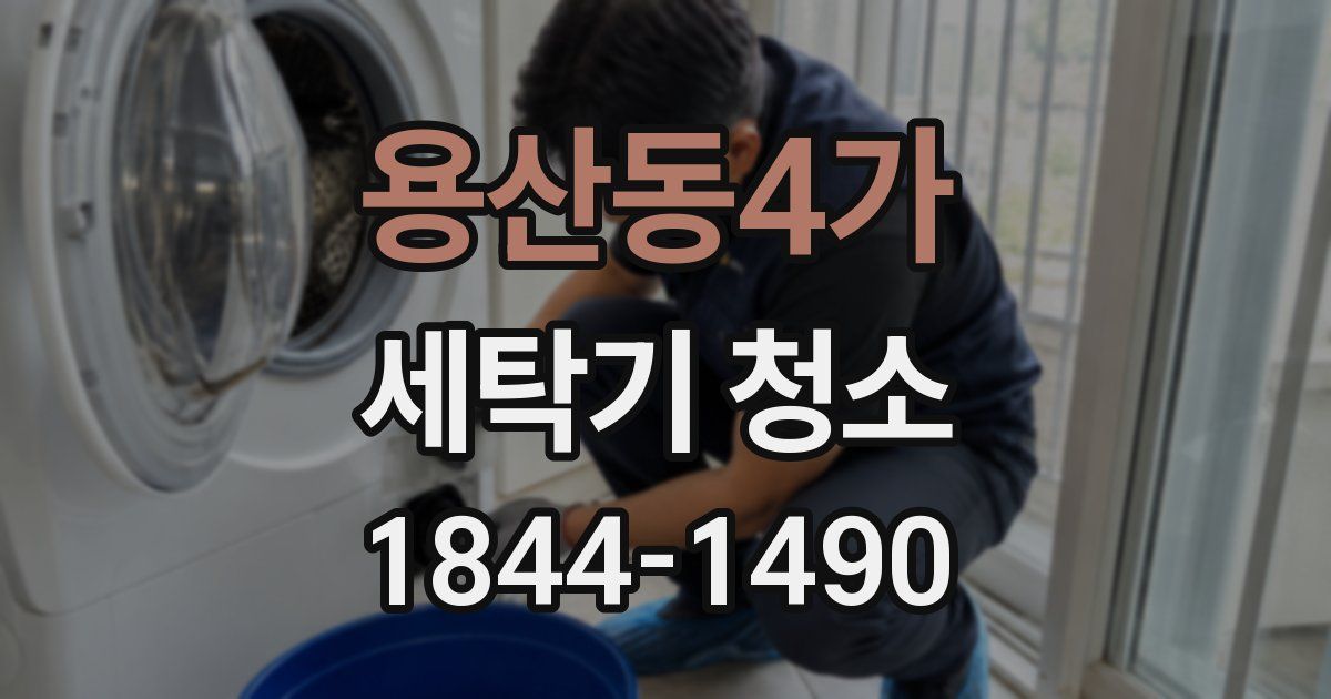 용산동4가 세탁기 청소