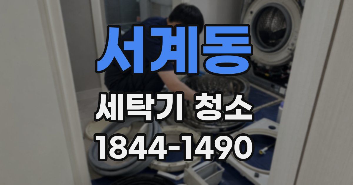서계동 세탁기 청소