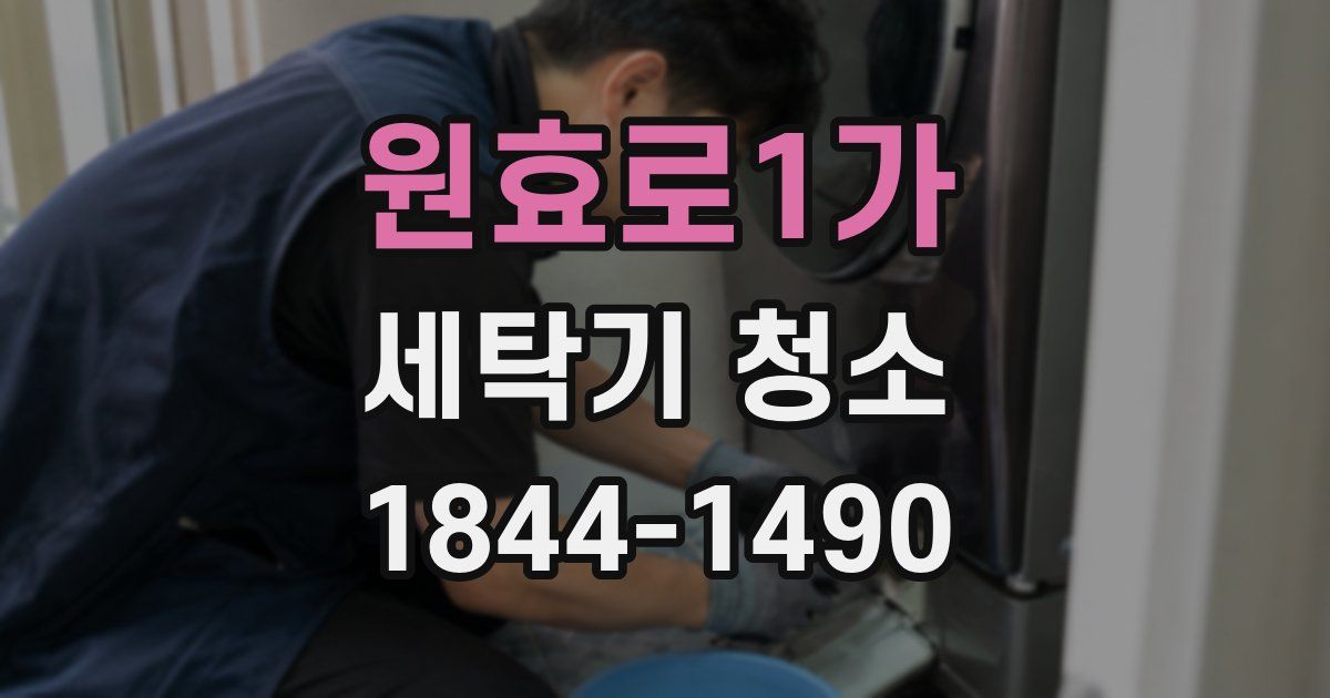 원효로1가 세탁기 청소