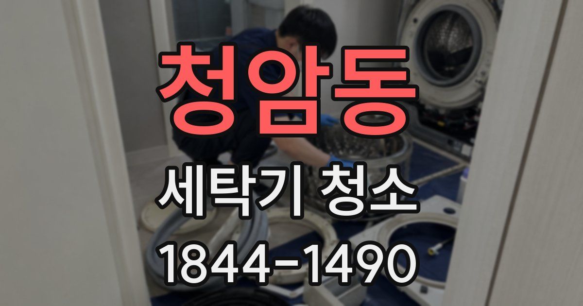 청암동 세탁기 청소
