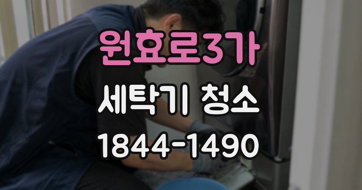 원효로3가 세탁기 청소