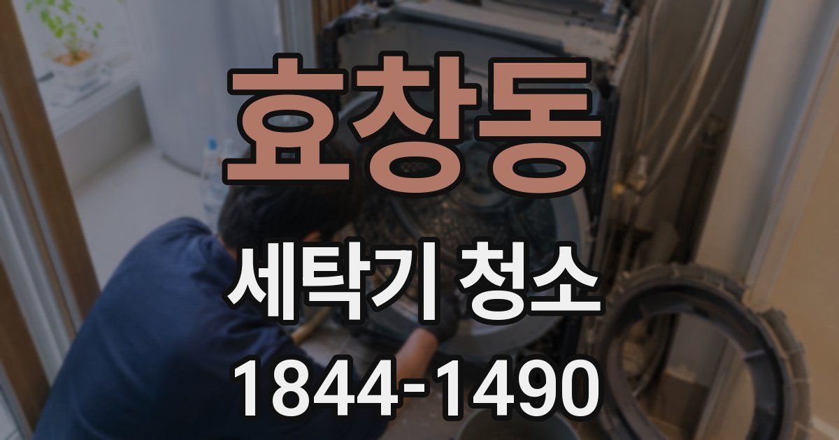효창동 세탁기 청소