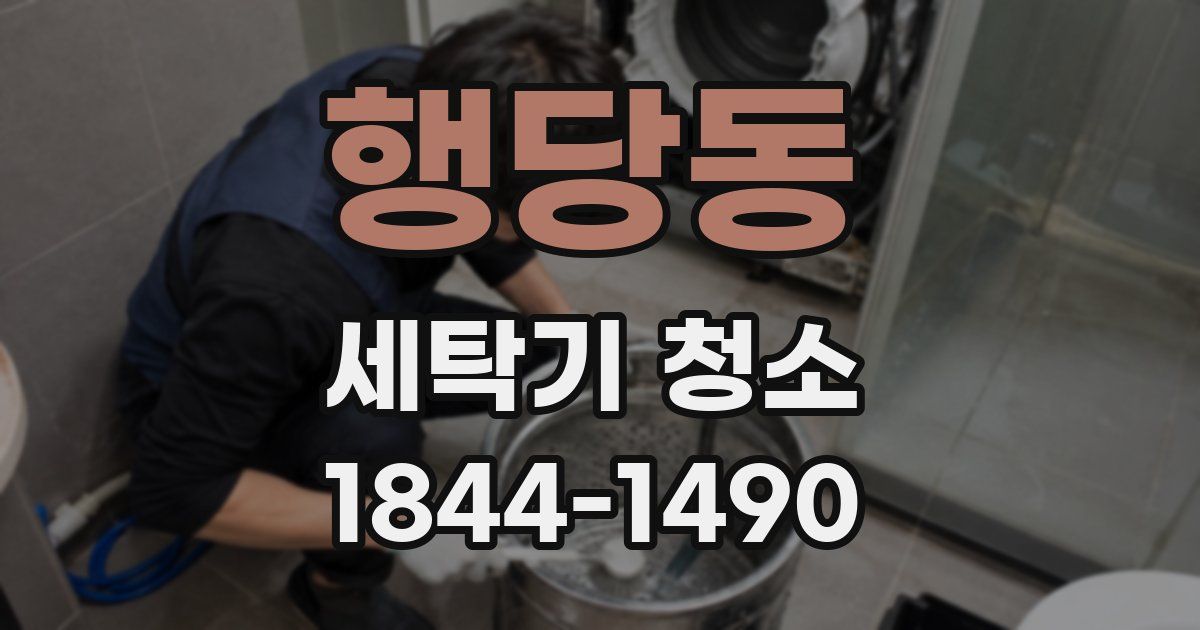 행당동 세탁기 청소