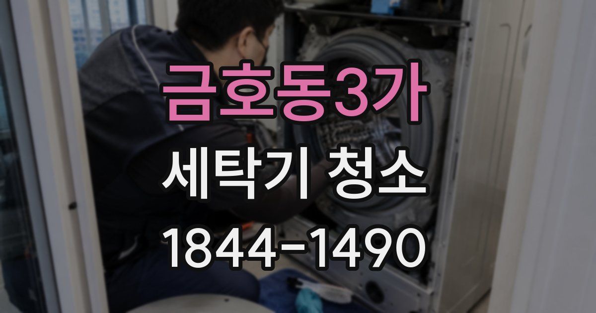 금호동3가 세탁기 청소