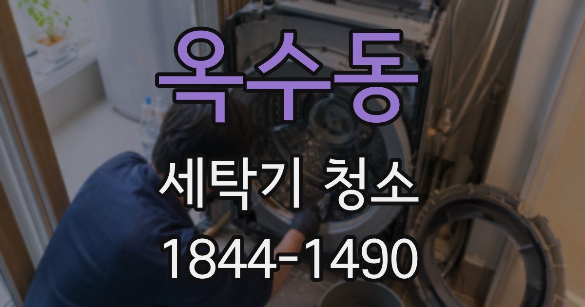 옥수동 세탁기 청소