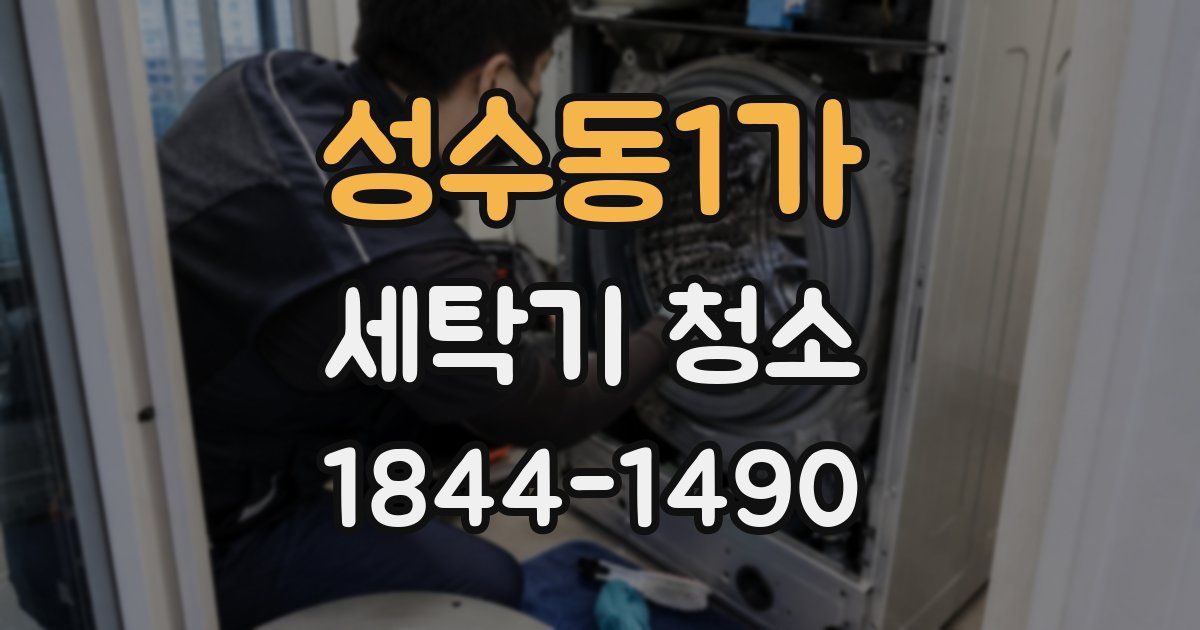 성수동1가 세탁기 청소