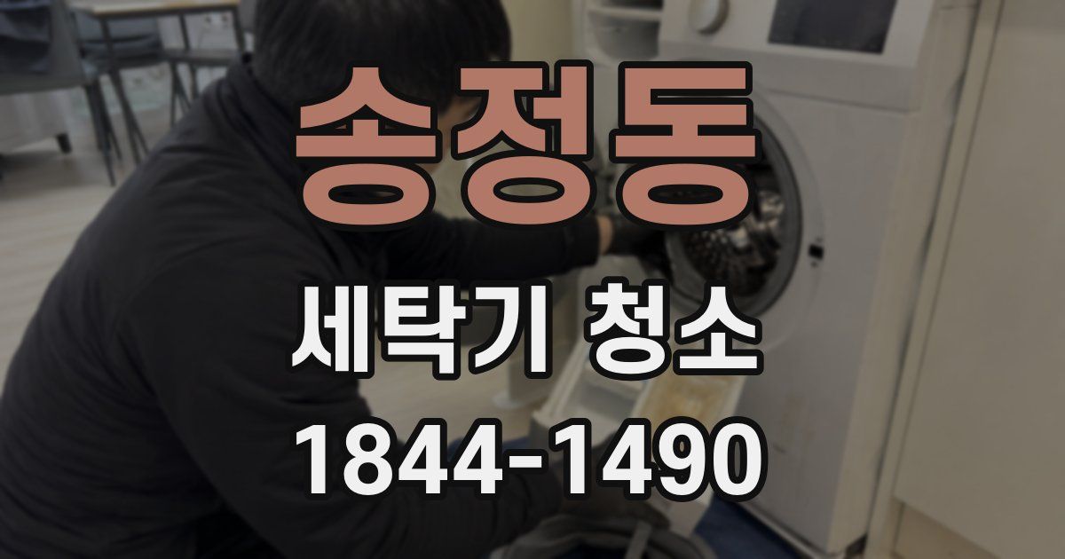 송정동 세탁기 청소