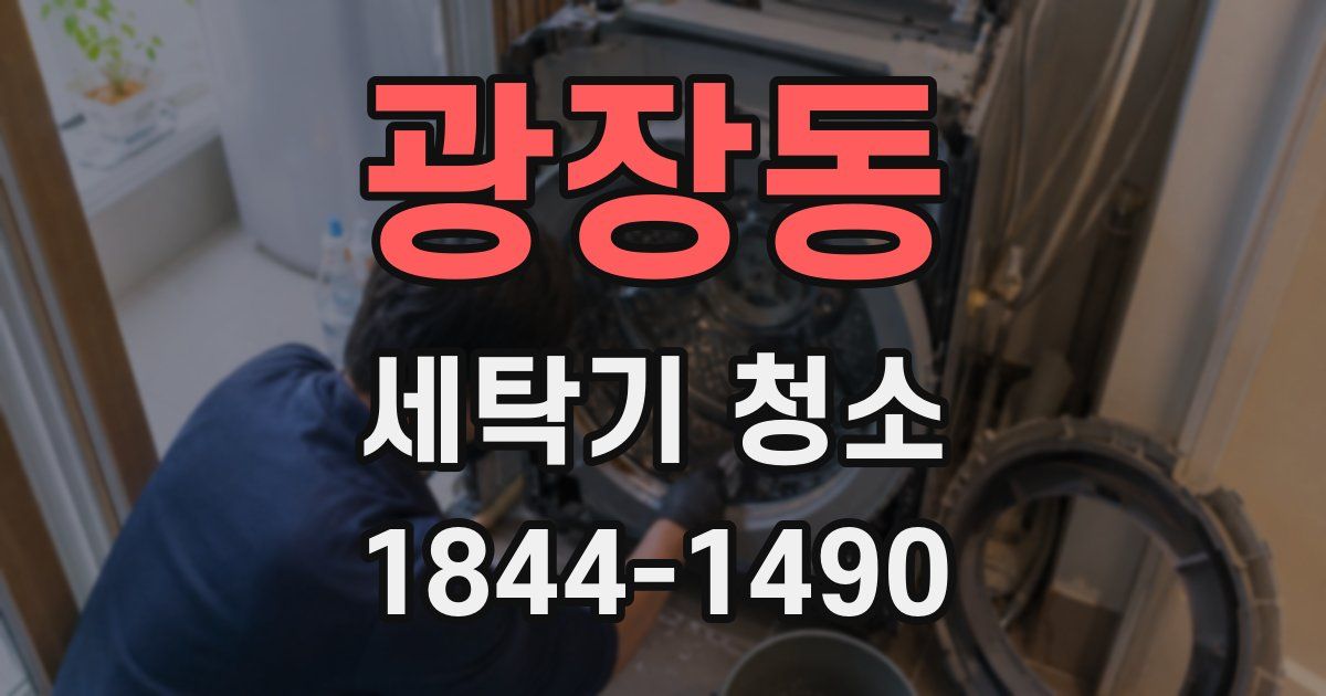 광장동 세탁기 청소