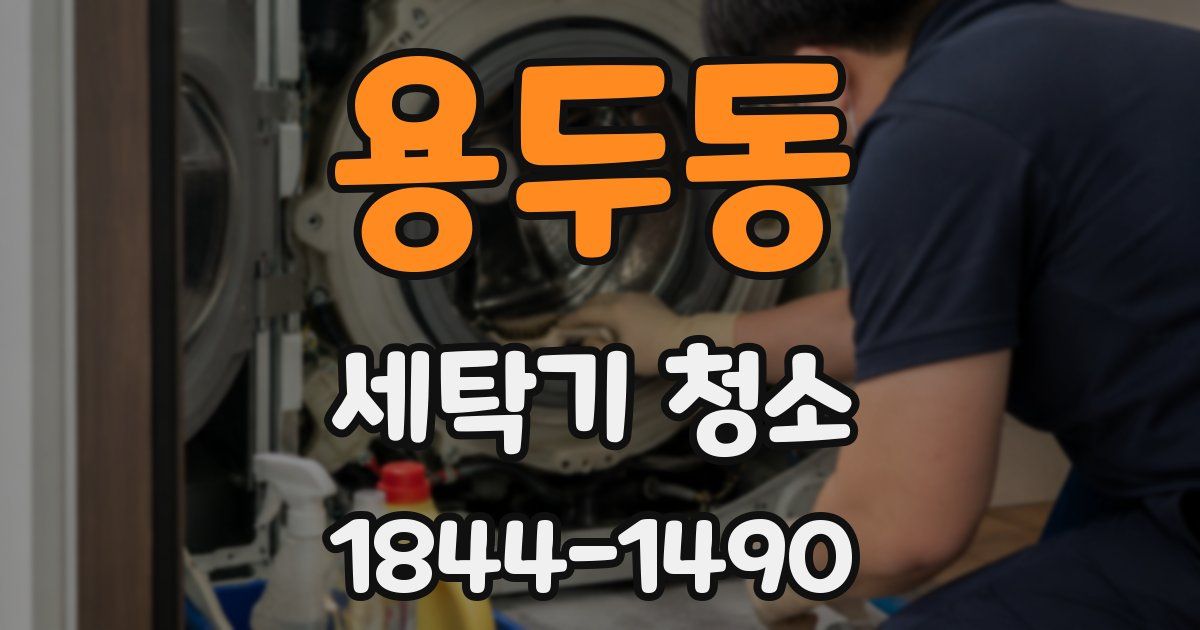 용두동 세탁기 청소