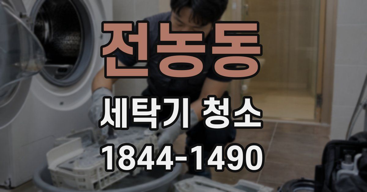 전농동 세탁기 청소