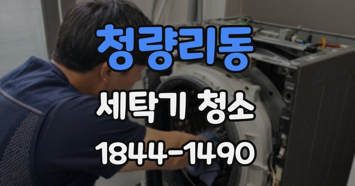 청량리동 세탁기 청소