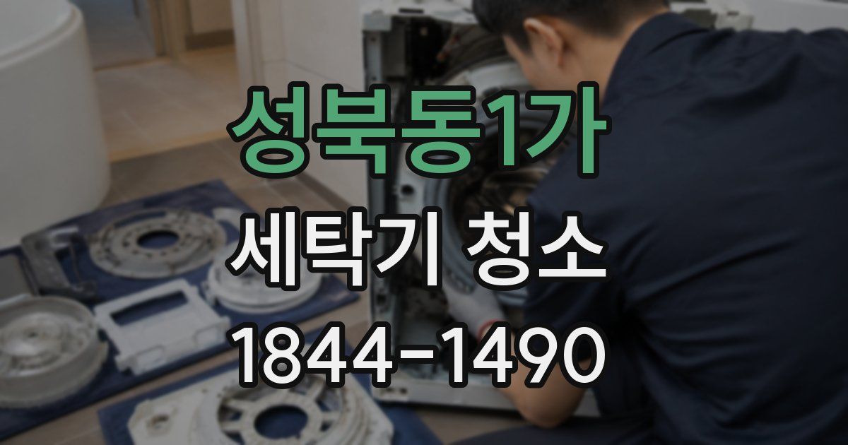 성북동1가 세탁기 청소
