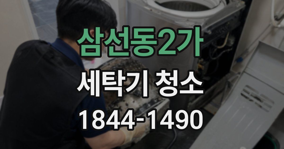 삼선동2가 세탁기 청소