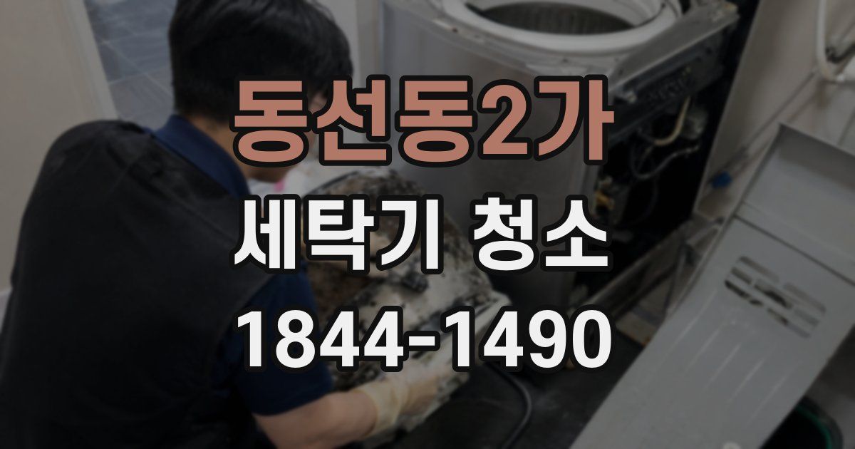 동선동2가 세탁기 청소