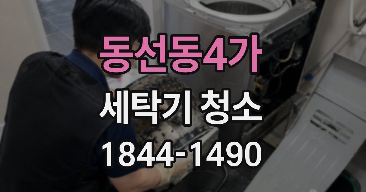 동선동4가 세탁기 청소