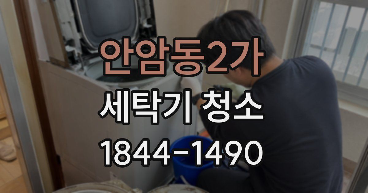 안암동2가 세탁기 청소