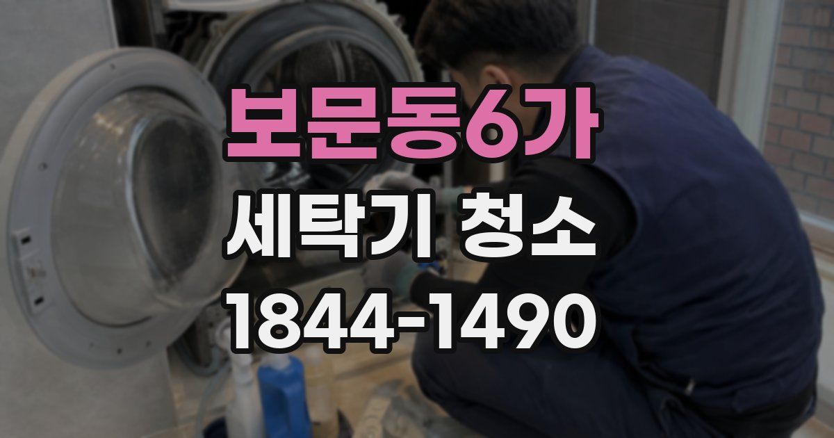 보문동6가 세탁기 청소