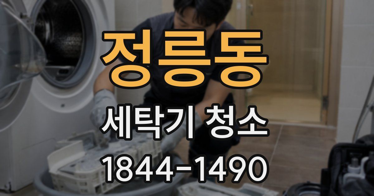 정릉동 세탁기 청소