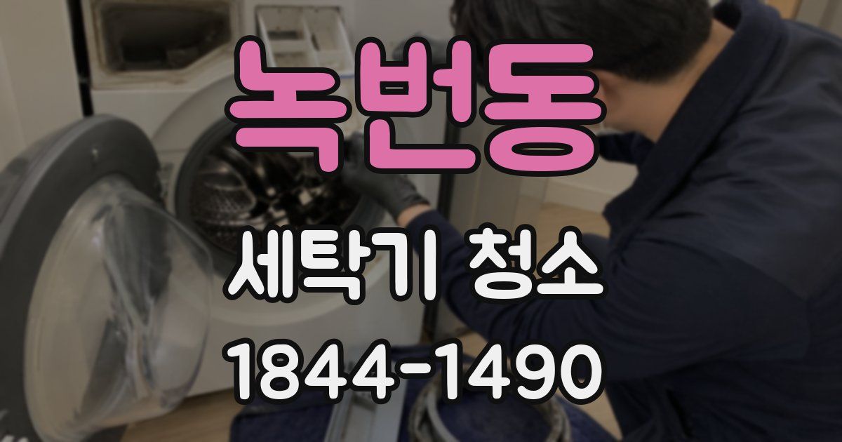 녹번동 세탁기 청소