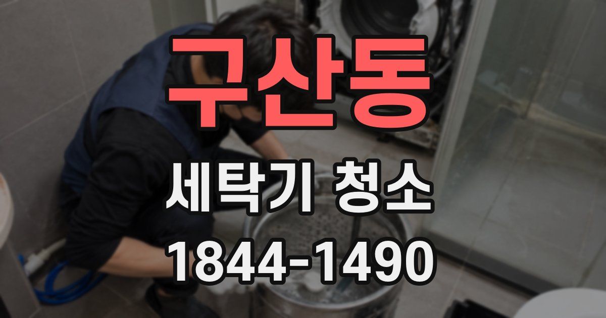 구산동 세탁기 청소