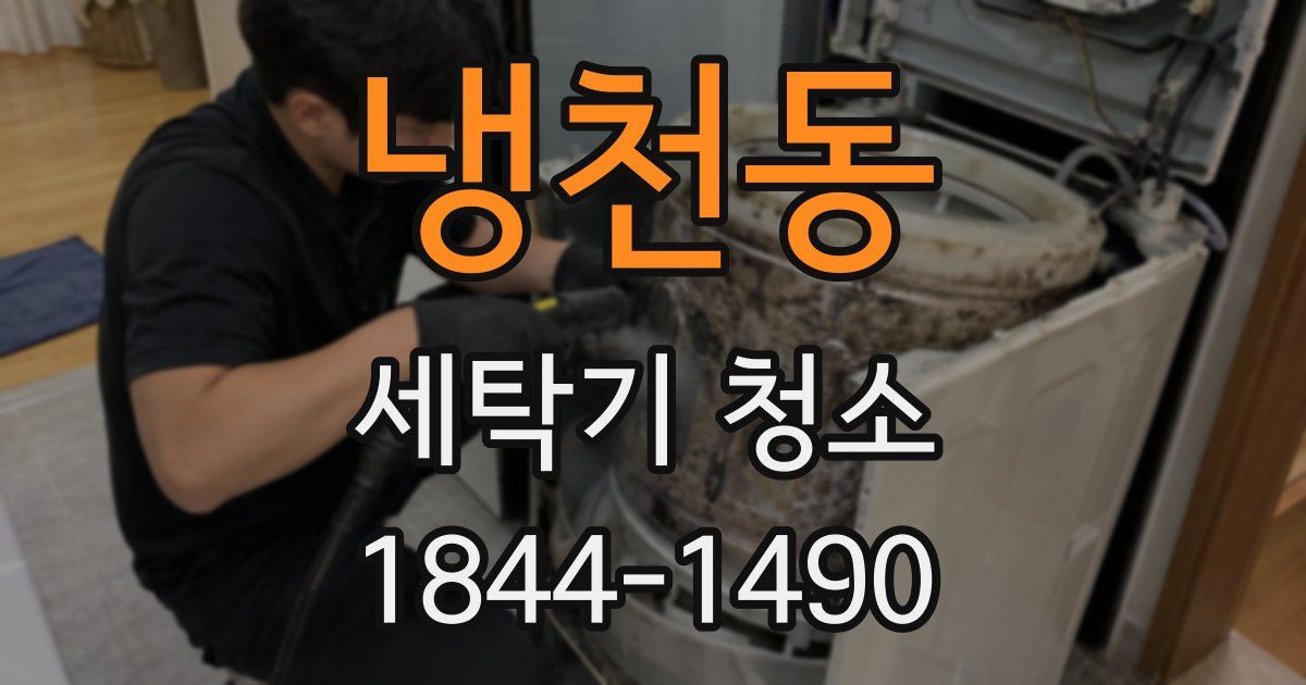 냉천동 세탁기 청소