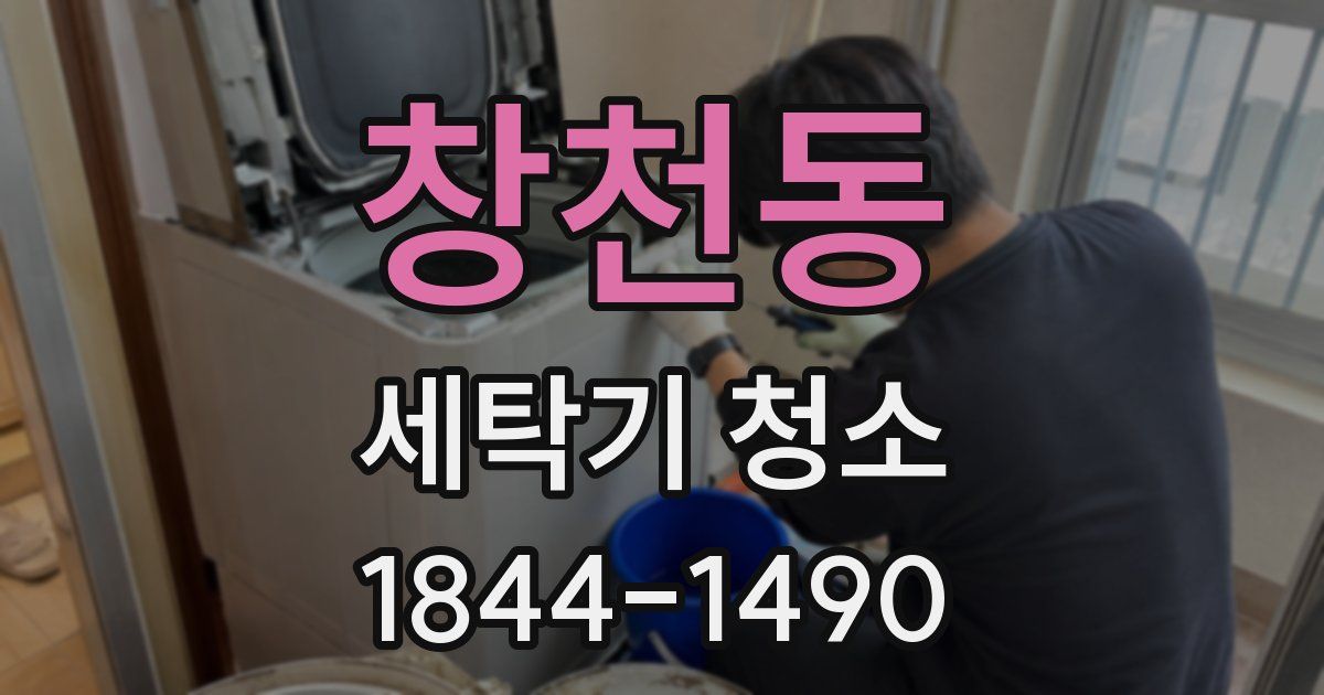 창천동 세탁기 청소