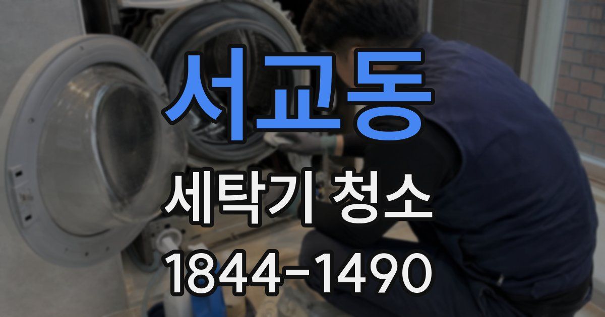 서교동 세탁기 청소