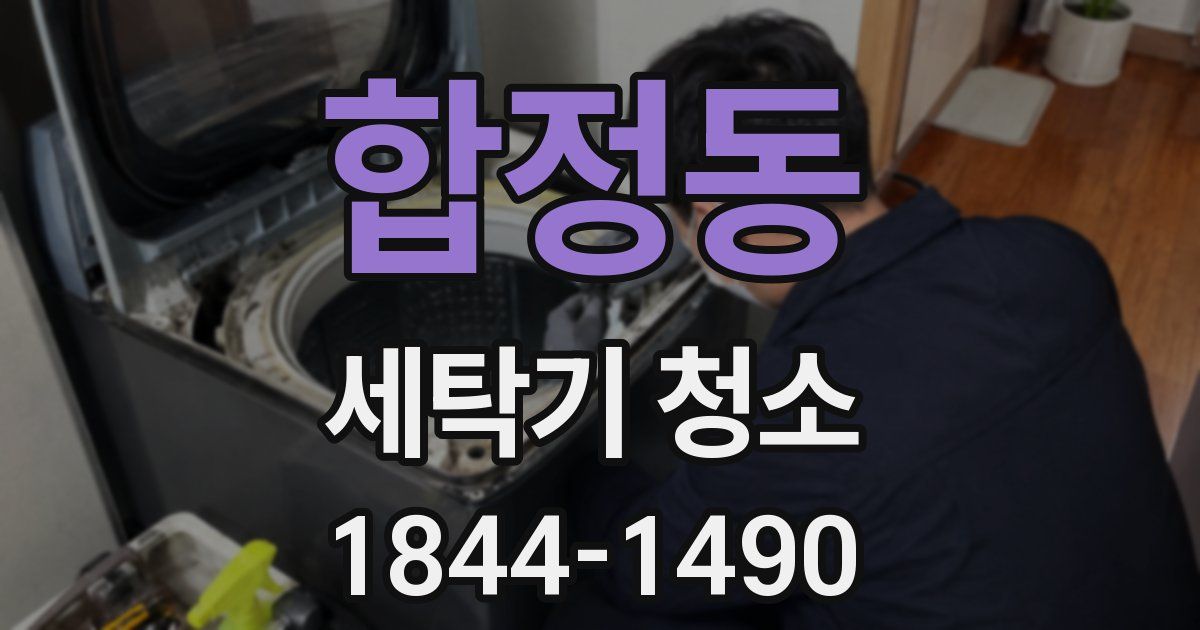 합정동 세탁기 청소