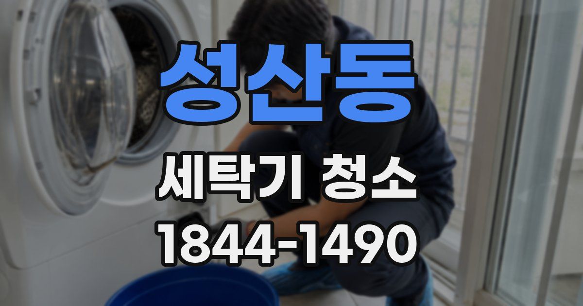 성산동 세탁기 청소