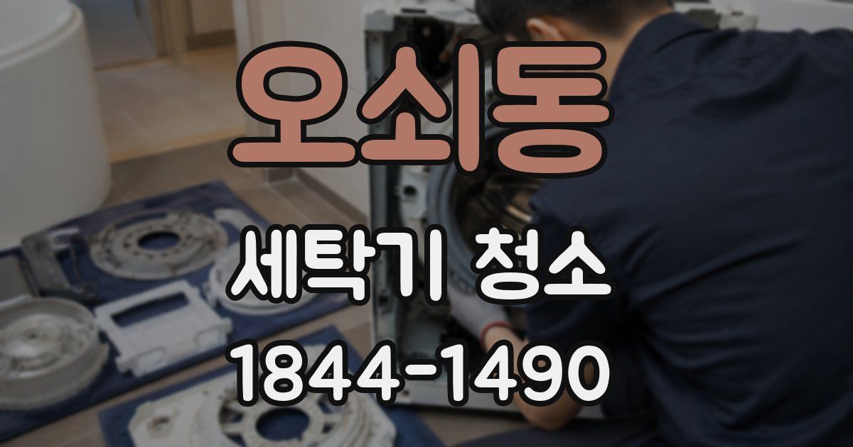 오쇠동 세탁기 청소