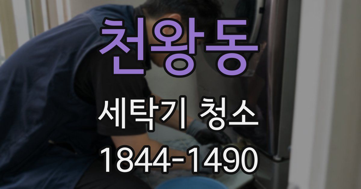 천왕동 세탁기 청소