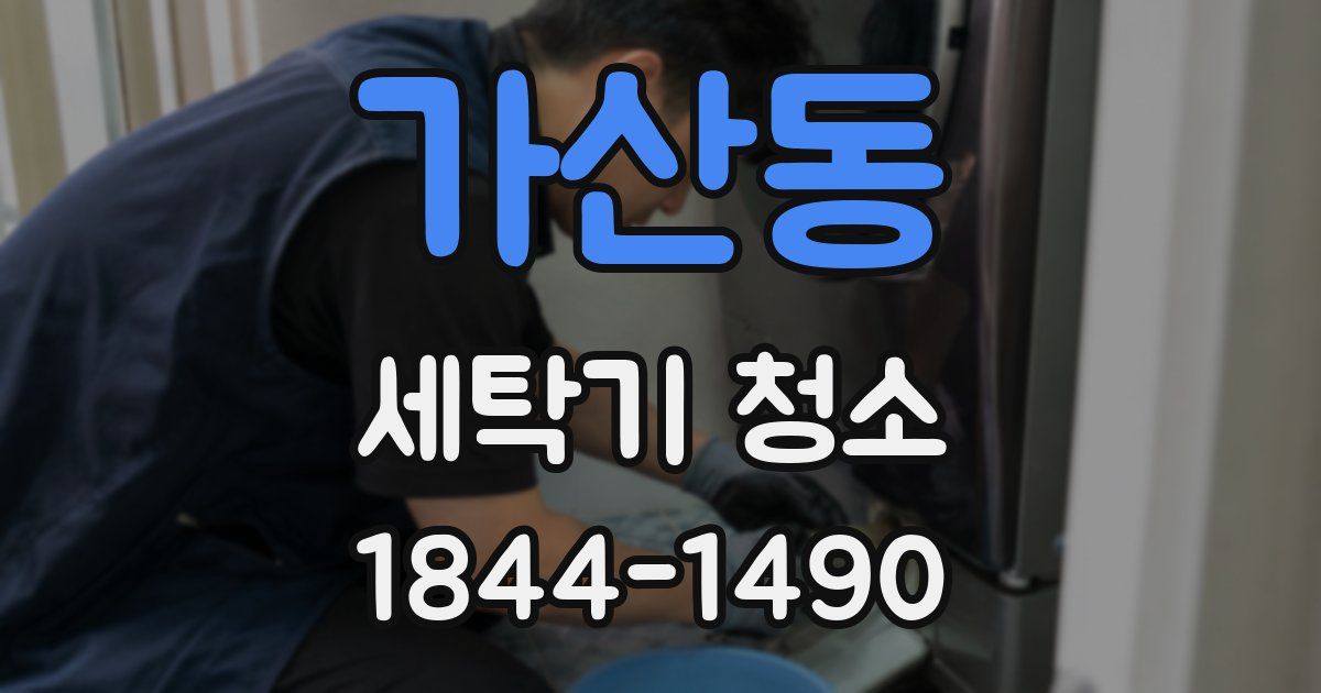 가산동 세탁기 청소