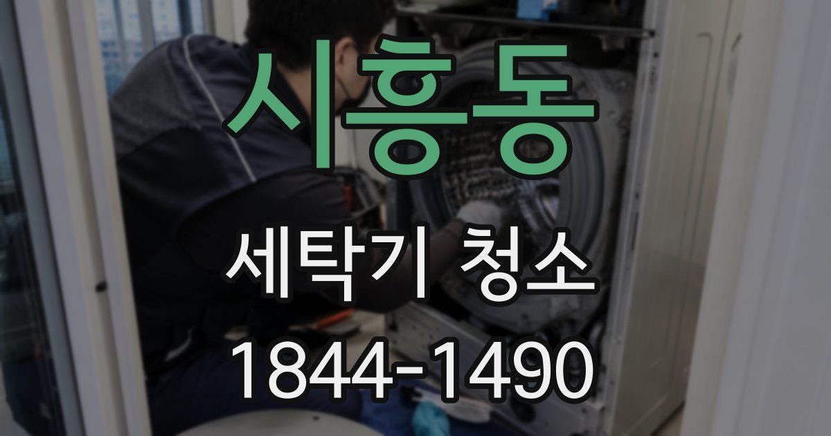 시흥동 세탁기 청소