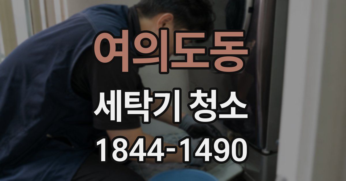 여의도동 세탁기 청소