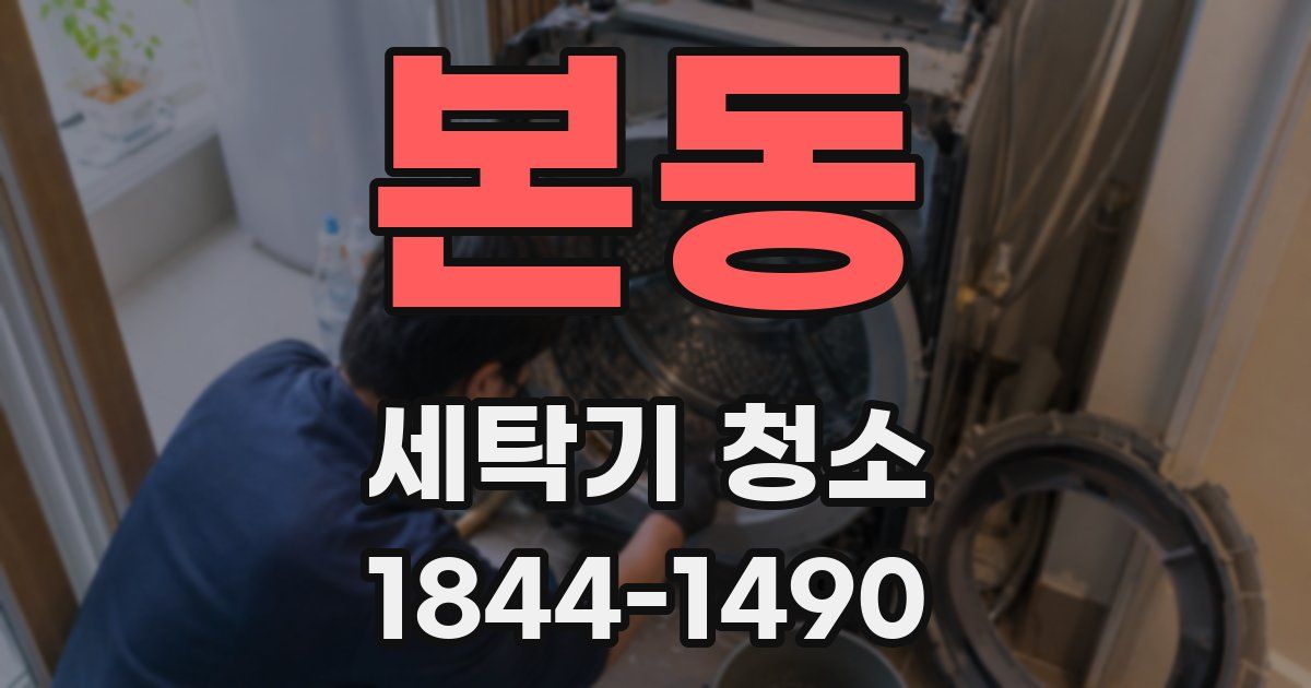 본동 세탁기 청소