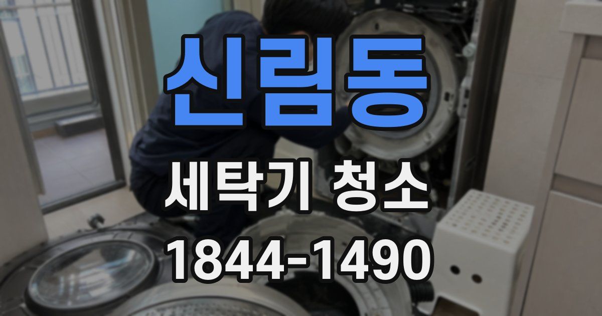 신림동 세탁기 청소