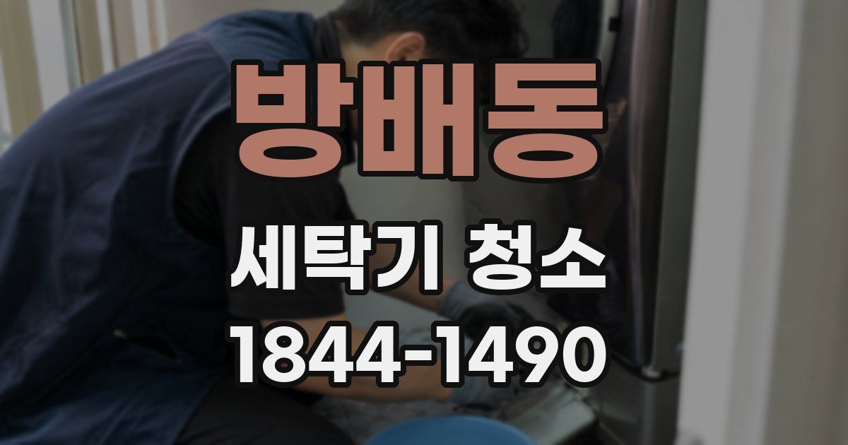 방배동 세탁기 청소