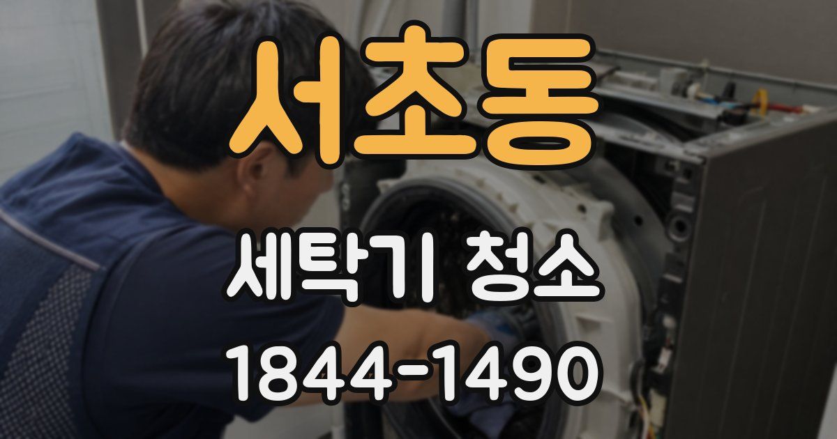 서초동 세탁기 청소