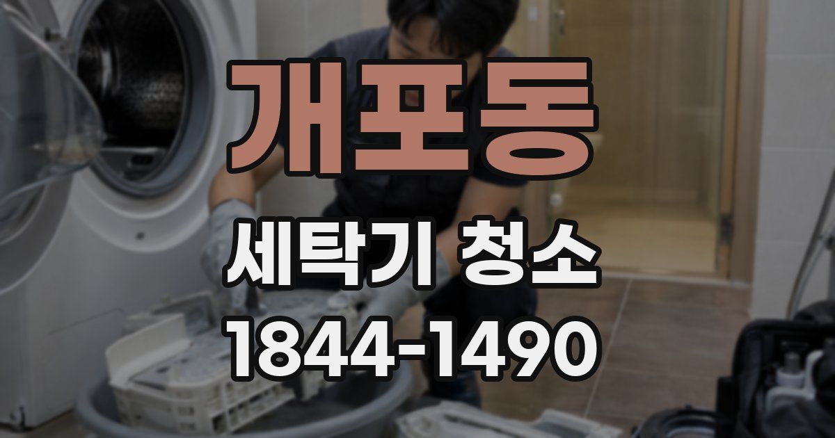 개포동 세탁기 청소