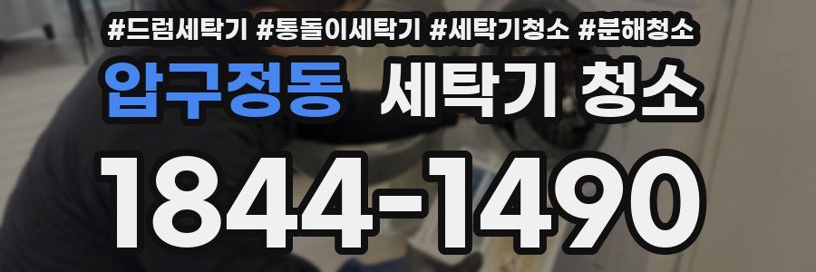 압구정동 세탁기 청소