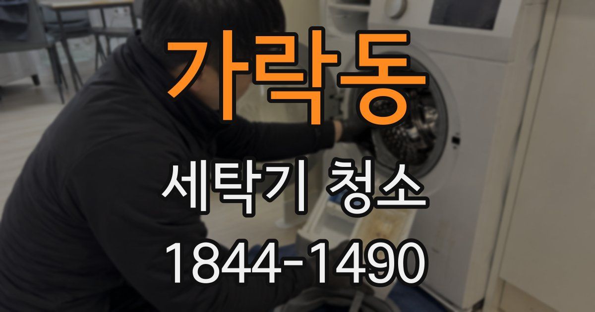 가락동 세탁기 청소