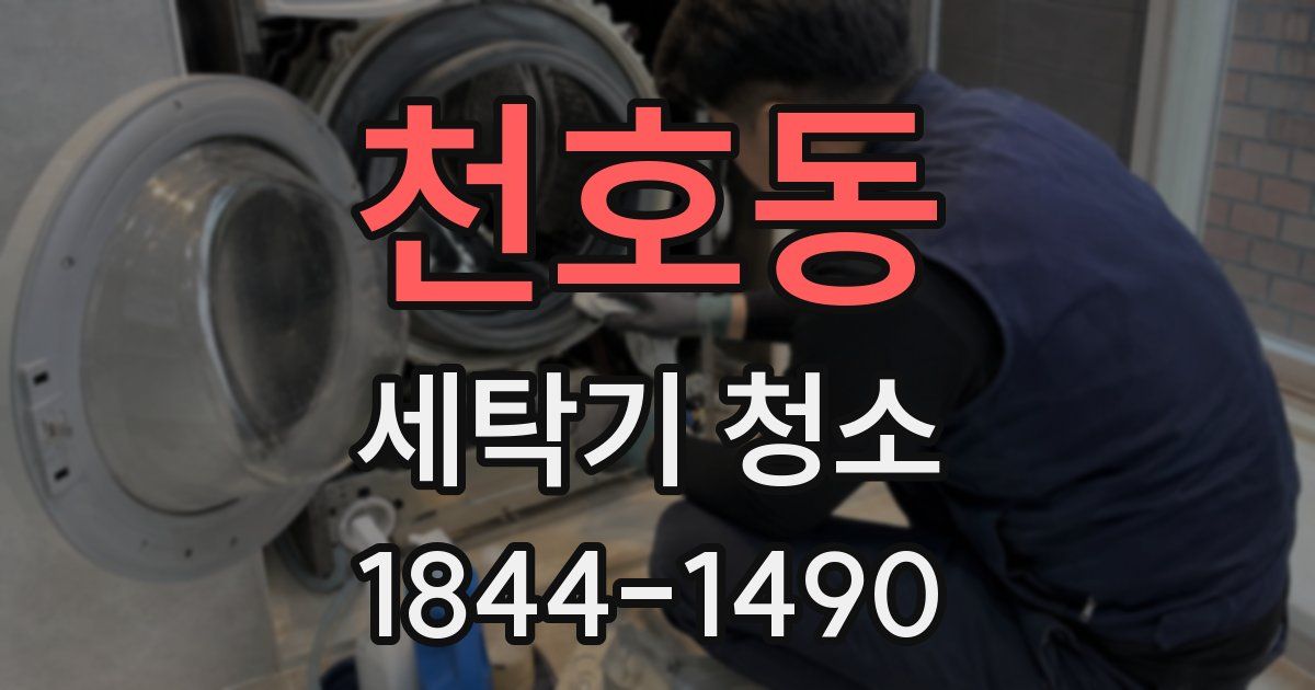 천호동 세탁기 청소