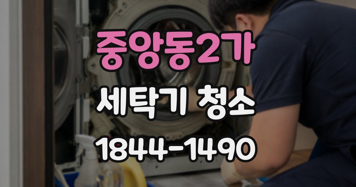 중앙동2가 세탁기 청소