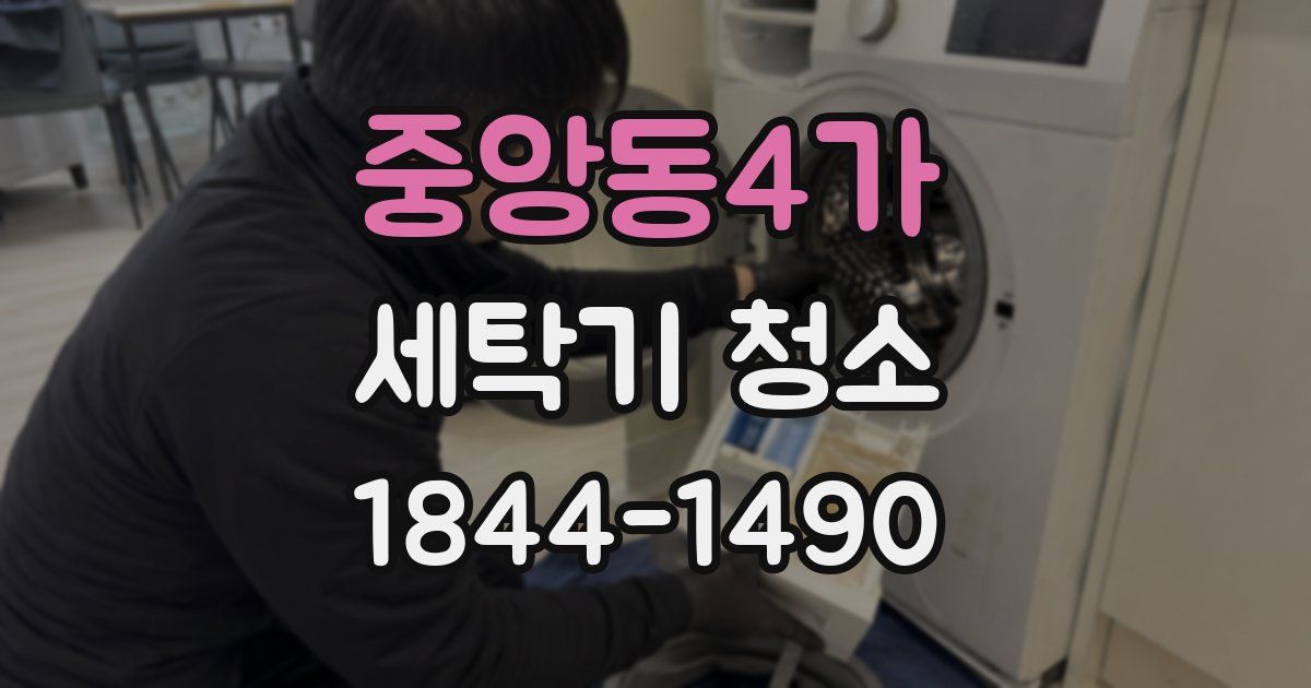 중앙동4가 세탁기 청소