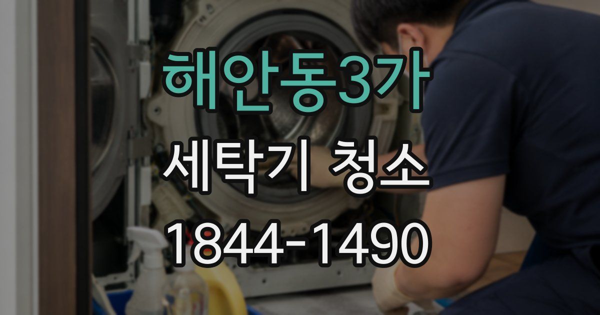해안동3가 세탁기 청소