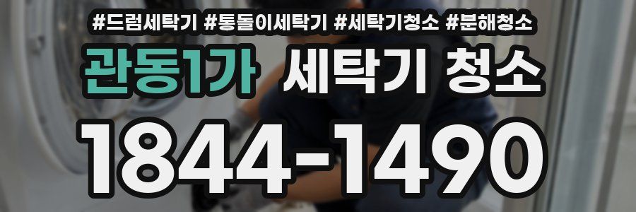관동1가 세탁기 청소