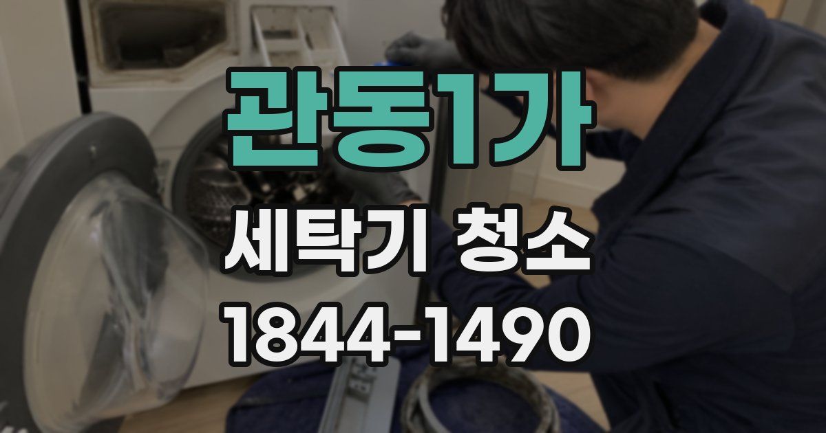 관동1가 세탁기 청소