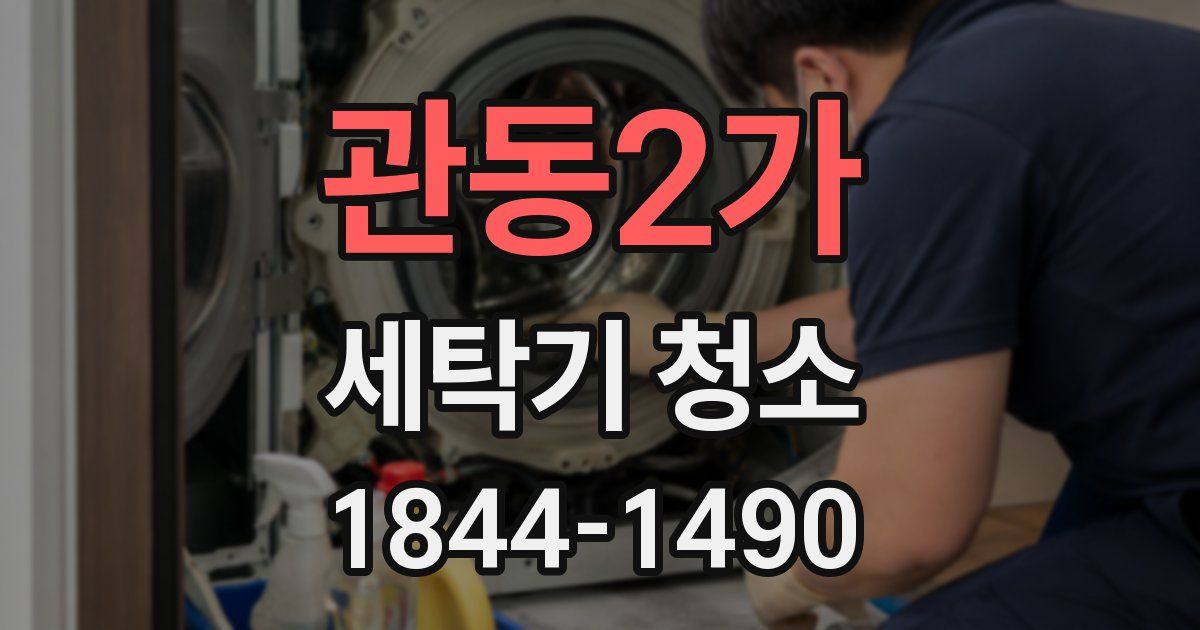 관동2가 세탁기 청소